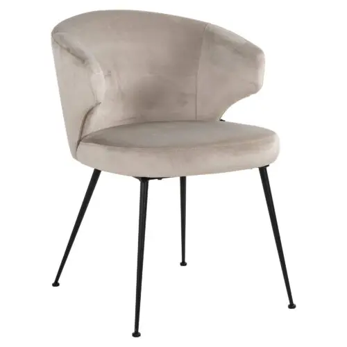 Chaise Xandra Richmond Interiors velours kaki