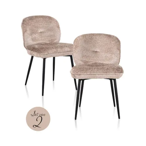 Chaise Kiki Richmond Interiors natural sheep lot de 2