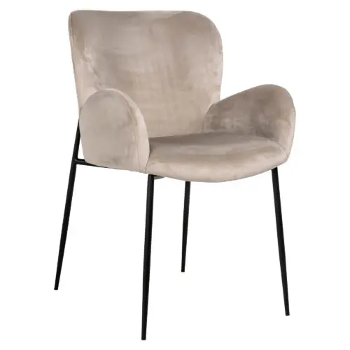 Fauteuil Amber Richmond Interiors velours kaki