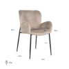 Fauteuil Amber Richmond Interiors velours kaki 5