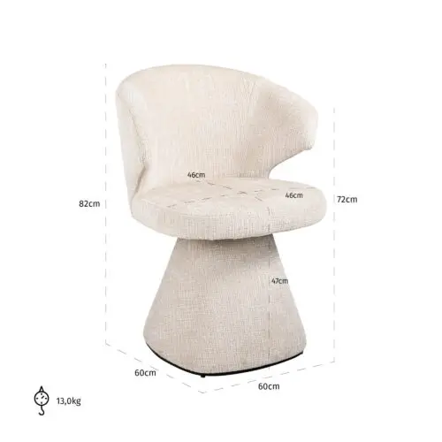 Fauteuil Gatsbi Richmond Interiors beige chenille 4