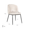 Chaise Elvy Richmond Interiors beige chenille 5