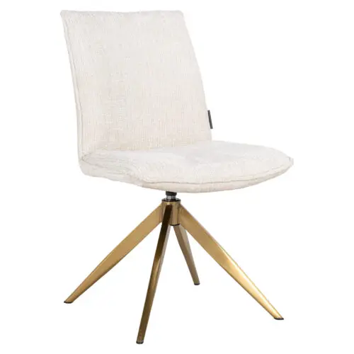 Chaise pivotante Dakota Richmond Interiors beige chenille
