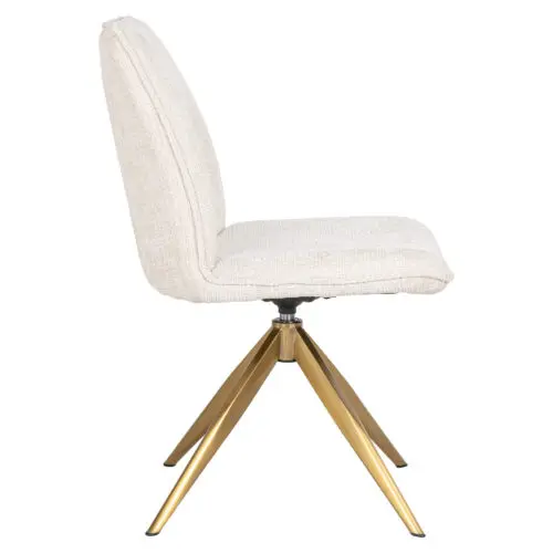 Chaise pivotante Dakota Richmond Interiors beige chenille 2
