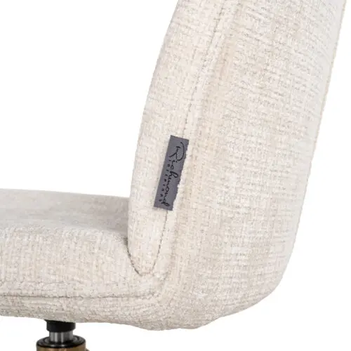 Chaise pivotante Dakota Richmond Interiors beige chenille 6