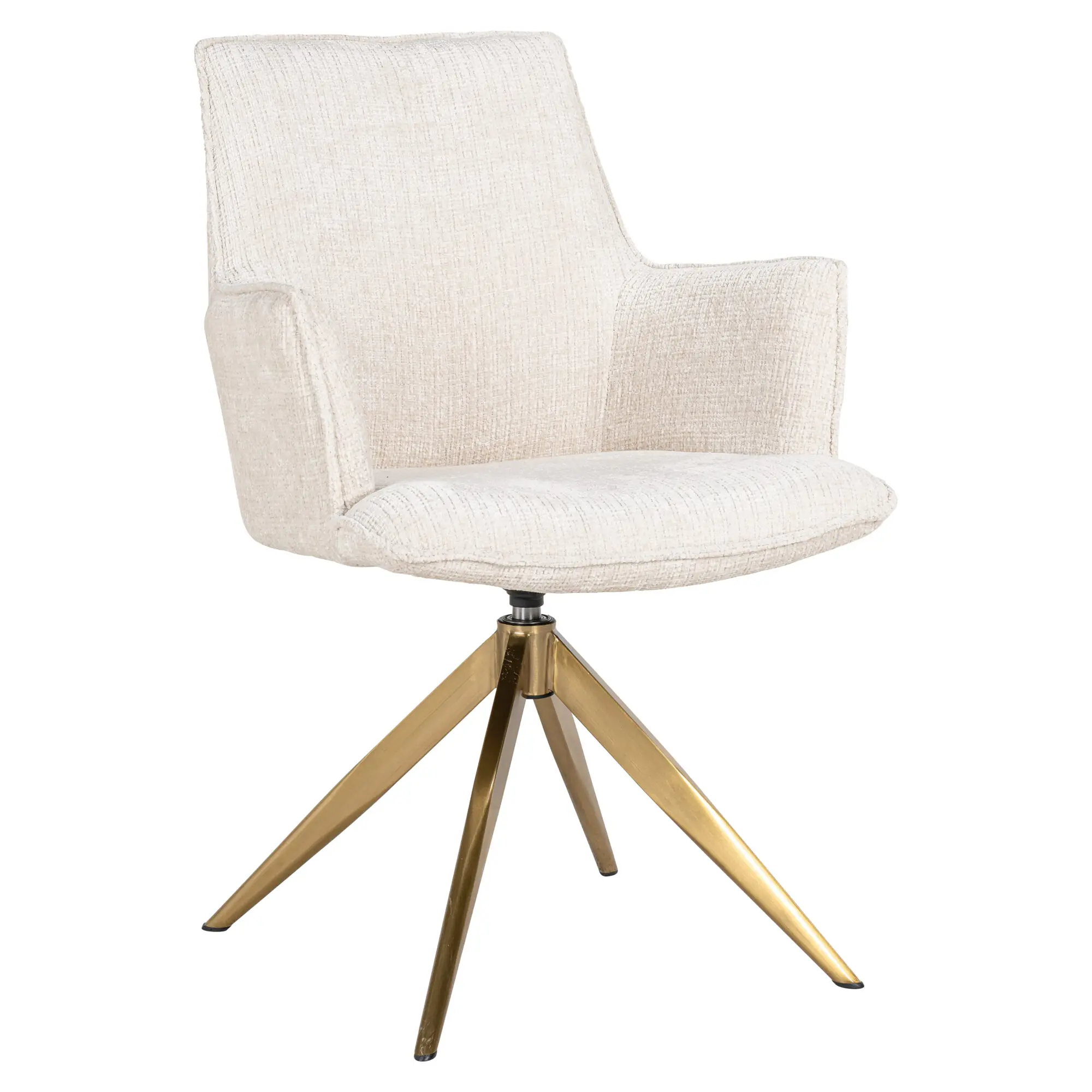 Fauteuil pivotant Dakota Richmond Interiors beige chenille Fauteuil pivotant Dakota Richmond Interiors beige chenille