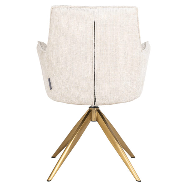 Fauteuil pivotant Dakota Richmond Interiors beige chenille 3