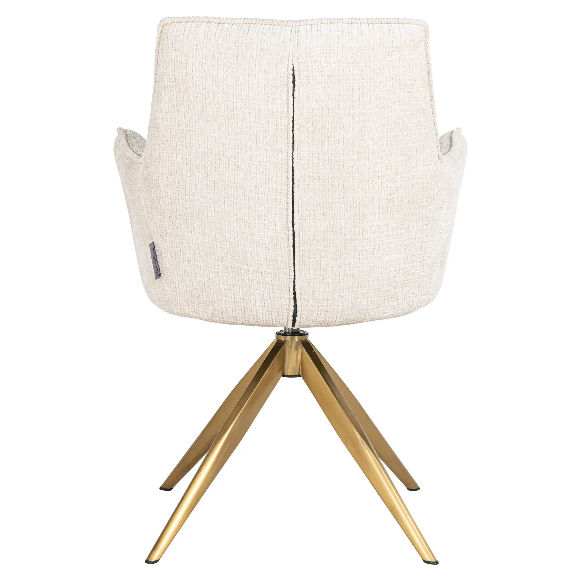 Fauteuil pivotant Dakota Richmond Interiors beige chenille Fauteuil pivotant Dakota Richmond Interiors beige chenille 3