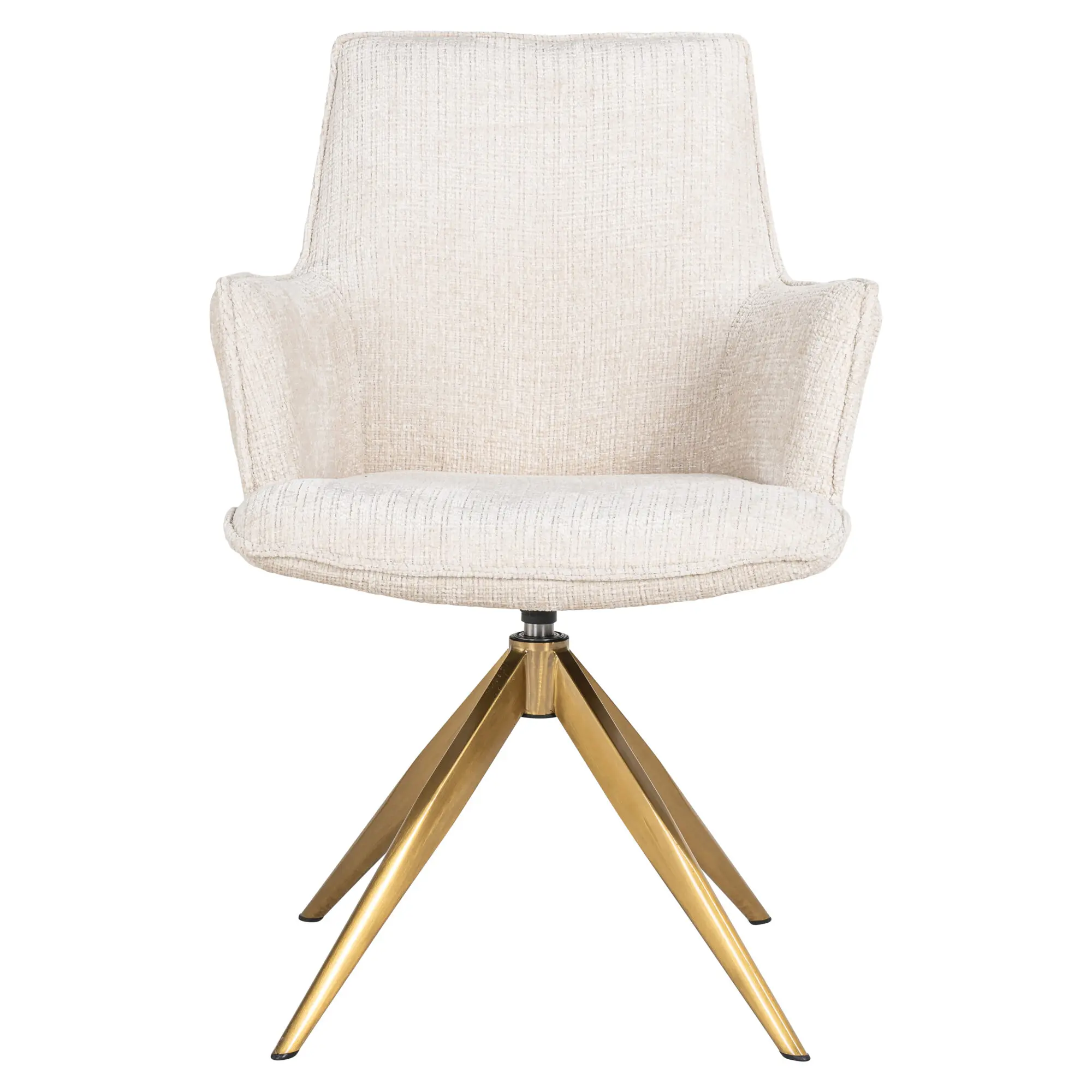 Fauteuil pivotant Dakota Richmond Interiors beige chenille Fauteuil pivotant Dakota Richmond Interiors beige chenille 4