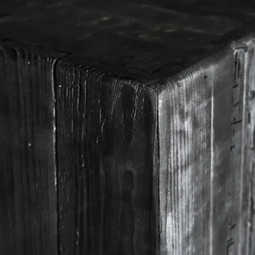Sellette Vievy bois de pin recyclé noir Vical Home — vue 3