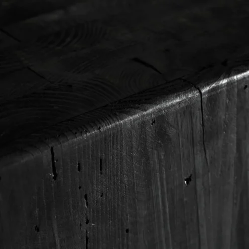 Sellette Vievy bois de pin recyclé noir Vical Home — vue 5