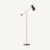 Lampadaire noir doré en fer Vical Home 165cm