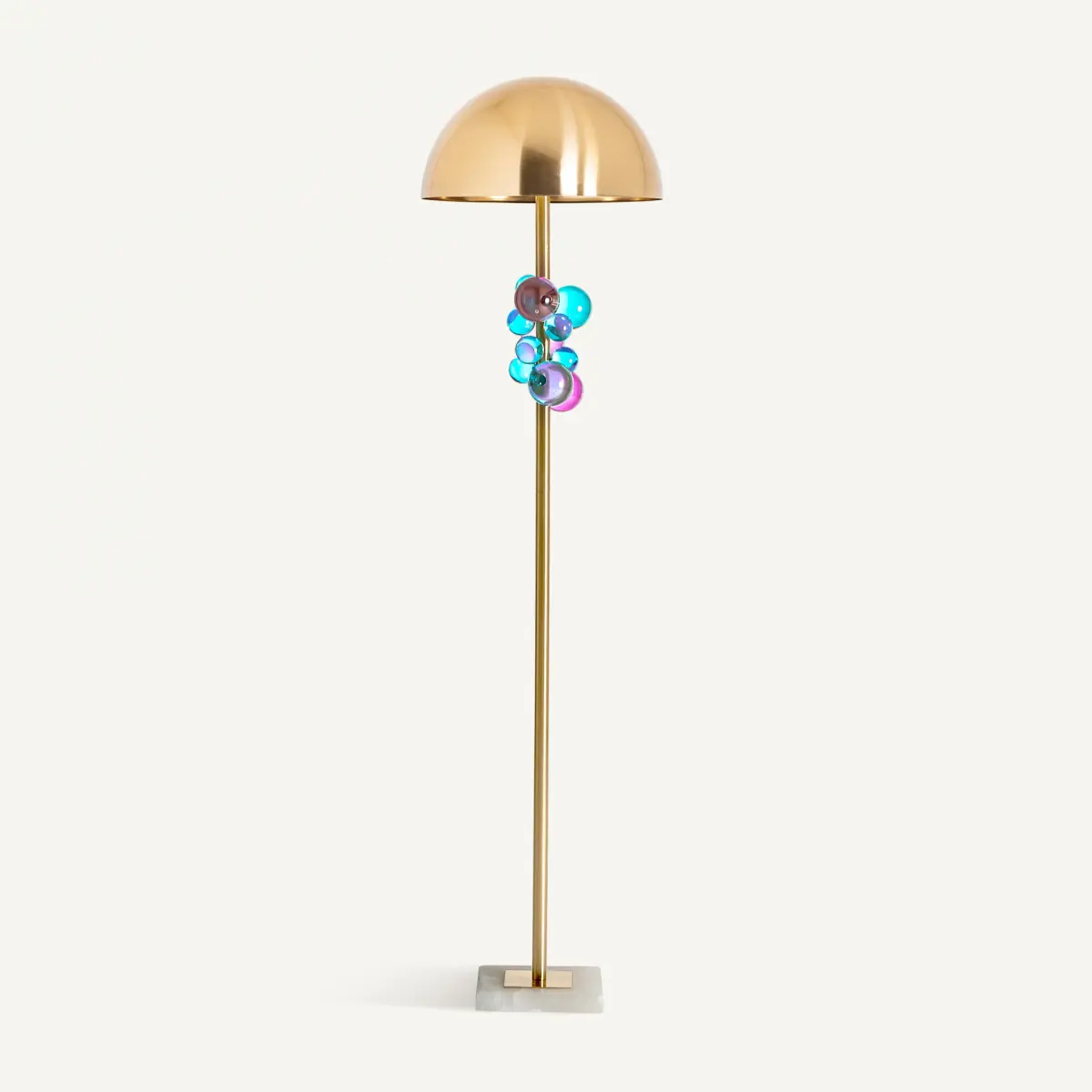 Lampadaire Inch or bleu rose Vical Home