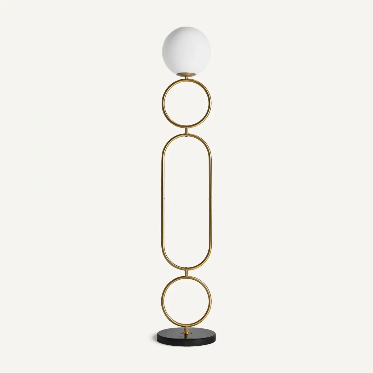 Lampadaire design Cercles blanc or Vical Home 157cm