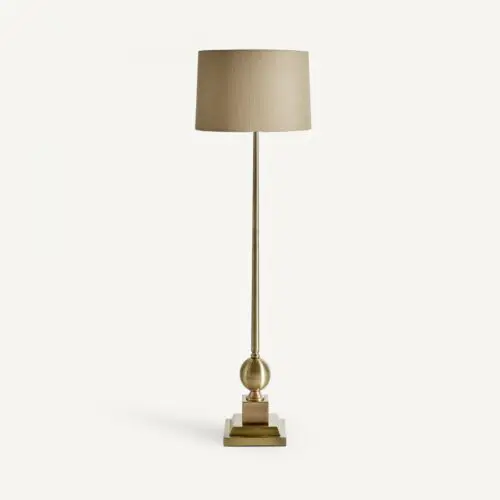 Lampadaire art déco doré beige Vical Home 148cm