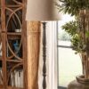 Lampadaire bois de mangue noir Vical Home 167cm – Image 4