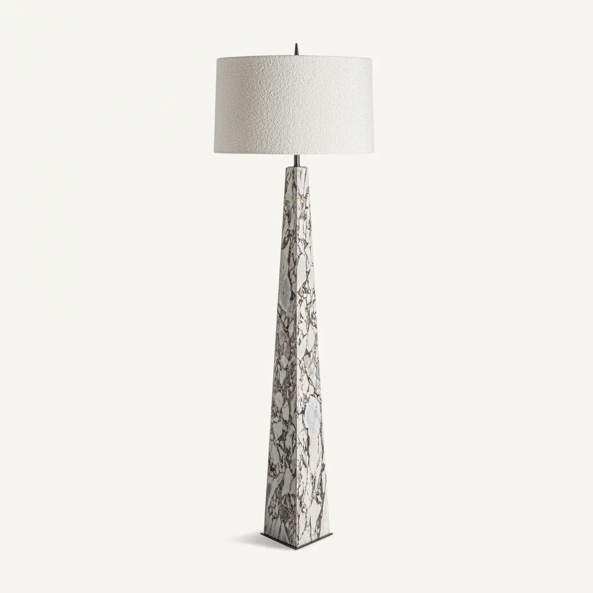 Lampadaire marbre blanc gris Vical Home