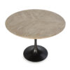 Table tulipe ronde bois d’orme métal noir Thai Natura 100 - Talia – Image 2