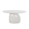 Table design ovale blanche Thai Natura 160 - Oligra – Image 4