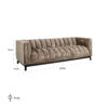 Canapé Beaudy Richmond interiors Niagara 104 Stone chenille - 5