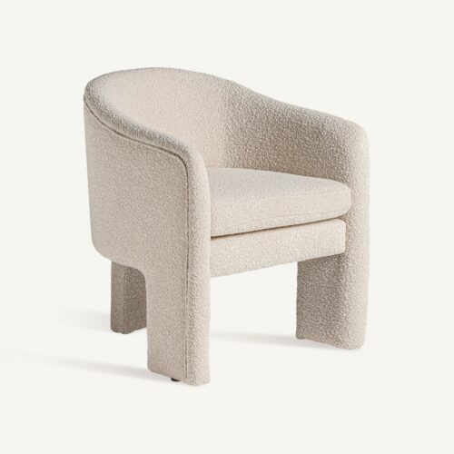 Fauteuil Vical Home prati bouclé