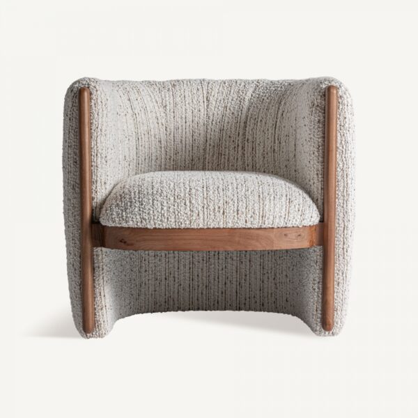 Fauteuil Erbach marron Vical Home – Image 2