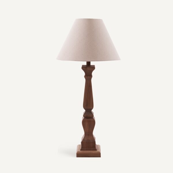 Lampe bois de chêne marron blanc Vical Home 19851