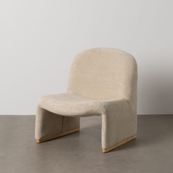 Fauteuil beige design Jovia Ixia