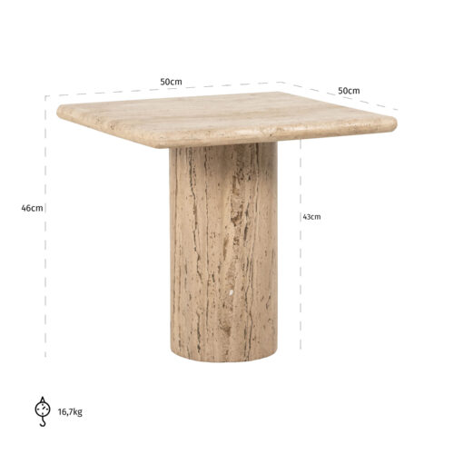 Table d'appoint Hampton beige Richmond Interiors 4
