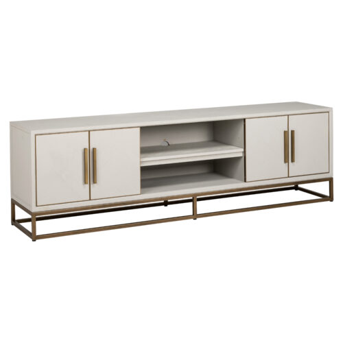 Meuble TV Whitebone brass Richmond Interiors 1