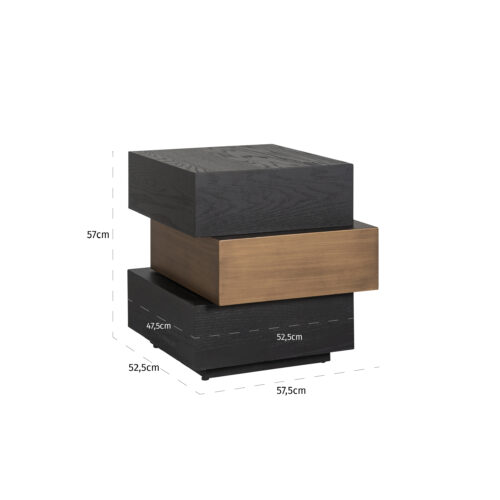 Table d'appoint Cambon en couches Richmond Interiors 4