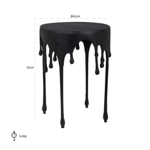 Table d'appoint Laila noir Richmond Interiors 2
