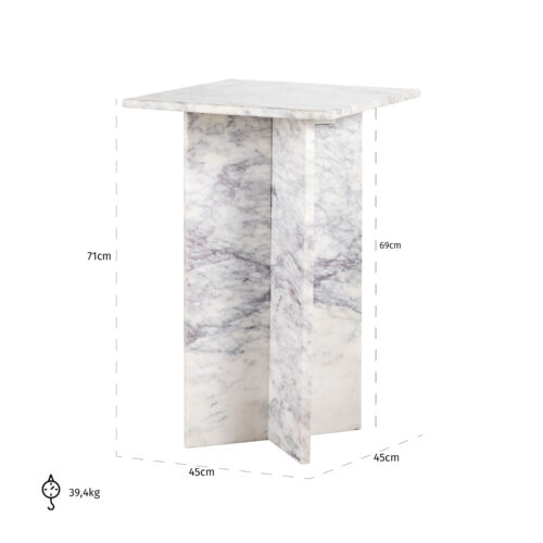 Table d'appoint Holmes carré Richmond Interiors 3