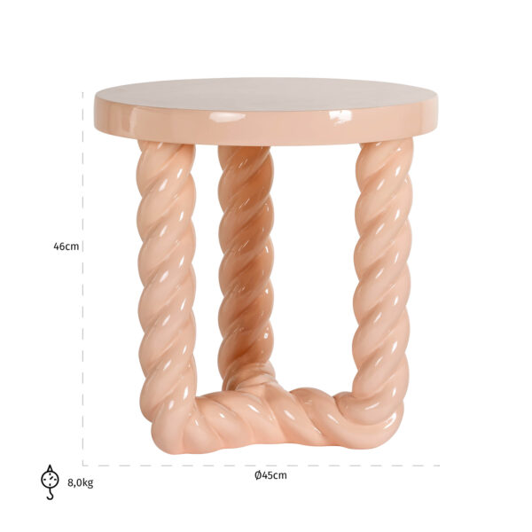 Table d'appoint Rosly rose Richmond Interiors 3