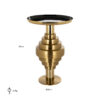 Table d'appoint Renao Richmond Interiors noir or 3