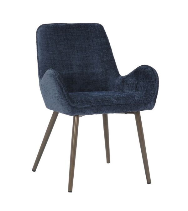 Chaise Trevise bleu nuit Athezza