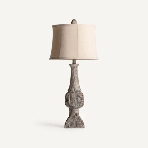 Lampe à poser Zinna résine marron vieilli Vical Home