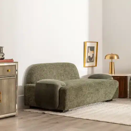 Canapé tissu vert étoffe Ephios Ixia L180 - ambiance