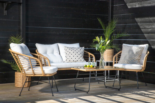 Salon de jardin en rotin 4 places Vega