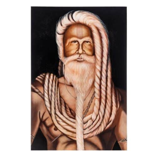Impression sur toile Homme crème noir 100 x 150 Ixia - 151141