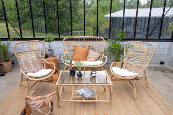 Salon de jardin en rotin naturel Calice