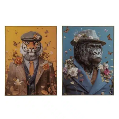 Tableau et toile Tableau verre trempé Animaux 60 x 80 Ixia x 2 - 613748