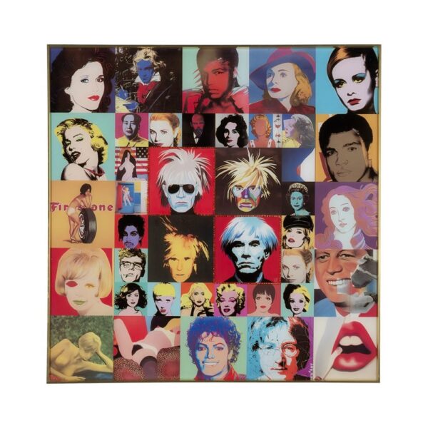 Tableau Pop art verre trempé 80 x 80 Ixia - 613750