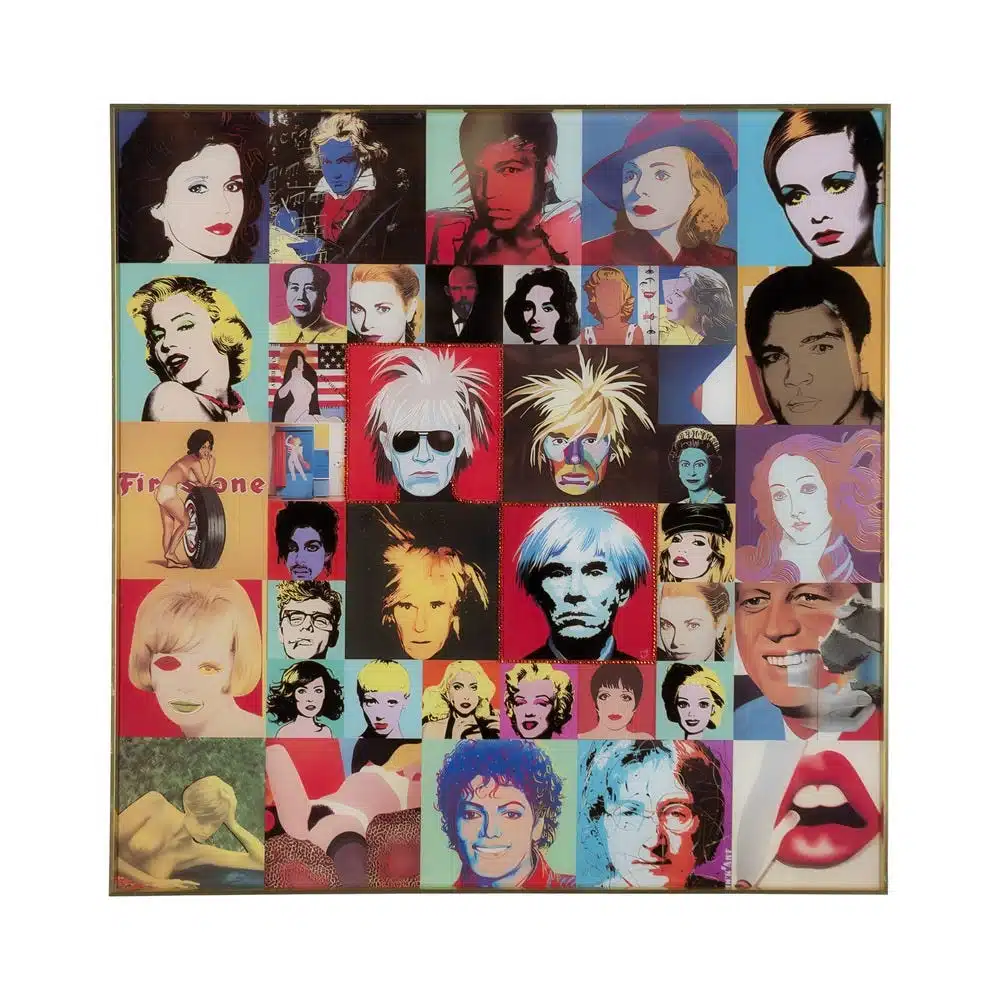 Tableau Pop art verre trempé 80 x 80 Ixia - 613750