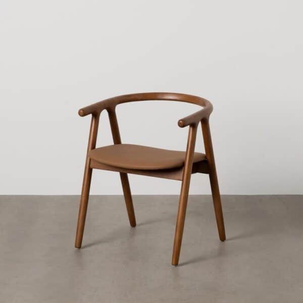 Fauteuil de table bois d’orme Kaloa marron Ixia