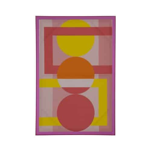 Tableau Color Pop rose orange jaune Ixia 80 x 120 - 613783
