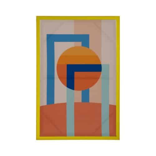 Tableau Color Pop bleu orange jaune Ixia 80 x 120 - 613784