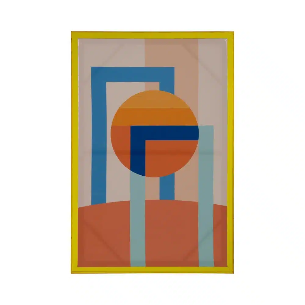 Tableau Color Pop bleu orange jaune Ixia 80 x 120 - 613784
