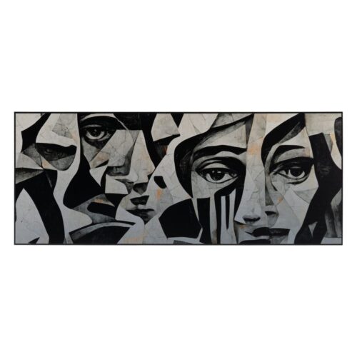 Tableau Aluminium Visages 125 x 50 Ixia - 614401