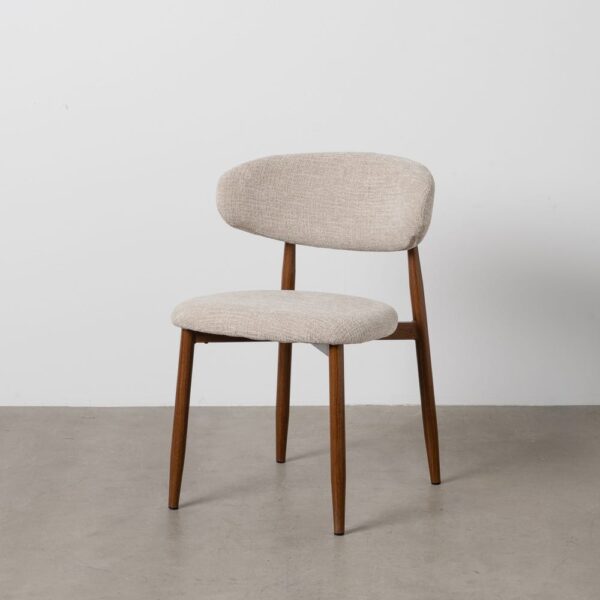Chaise tissu beige Ginny Ixia